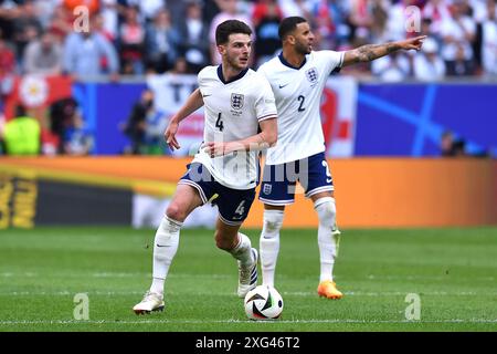 Fussball UEFA EURO 2024 Viertelfinale England - Schweiz am 06.07.2024 in der Düsseldorf Arena in Düsseldorf Declan Rice ( England ) Foto: Revierfoto Credit: ddp Media GmbH/Alamy Live News Stockfoto