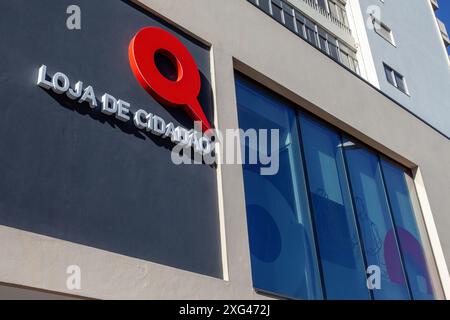 Portugal: Loja de Cidadao aka Loja do Cidadao oder Citizen Shop Symbol. Die Bürger haben eine zentrale Anlaufstelle mit vielen öffentlichen Dienststellen und Versorgungsunternehmen Stockfoto