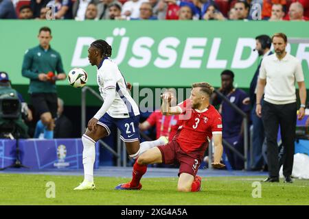 Düsseldorf, Deutschland. Juli 2024. DÜSSELDORF, Düsseldorf Arena, 06-07-2024, Fußball-Europameisterschaft Euro2024, Achtelfinale Spiel Nr. 48 zwischen England und der Schweiz, Credit: Pro Shots/Alamy Live News Stockfoto