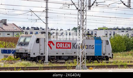 4. Juli 2024 Lublin Polen. Bahnhof an einem sonnigen Sommertag. Stockfoto