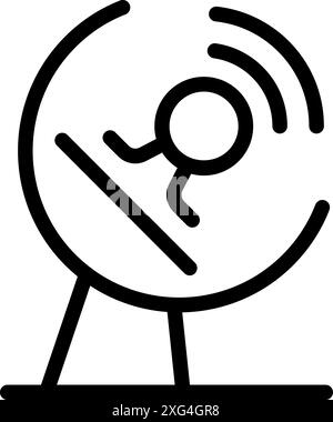 Hamster, der in einem Rad läuft, Symbol für den Tierhandel Stock Vektor