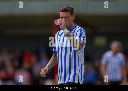 Alfreton, Großbritannien. Juli 2024. Marvin Johnson Sheffield Wednesday während des Freundschaftsspiels von Alfreton Town FC gegen Sheffield Wednesday FC in der Impact Arena, Alfreton, Derbyshire, England, Großbritannien am 6. Juli 2024 Credit: Every Second Media/Alamy Live News Stockfoto