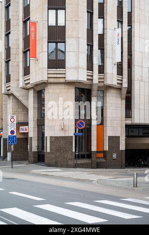 Leuven, Flandern, Belgien, Juni 30 2024 - der Banksitz von ING Stockfoto