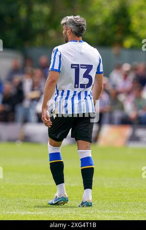 Alfreton, Großbritannien. Juli 2024. Sheffield Wednesday Stürmer Callum Paterson (13) während des Freundschaftsspiels Alfreton Town FC gegen Sheffield Wednesday FC in der Impact Arena, Alfreton, Derbyshire, England, Großbritannien am 6. Juli 2024 Credit: Every Second Media/Alamy Live News Stockfoto