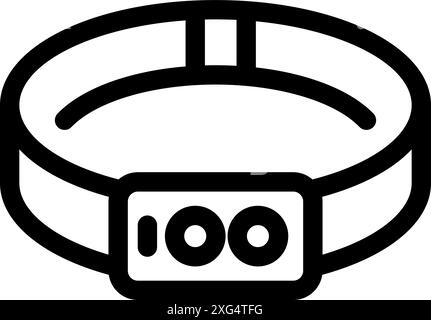 Fitness-Tracker zeigt hundert Prozent an, was das Erreichen der täglichen Fitnessziele anzeigt Stock Vektor