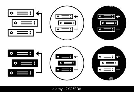 Sammlung von Backlog-Symbol-Vektor-Logo für Web-App-ui Stock Vektor