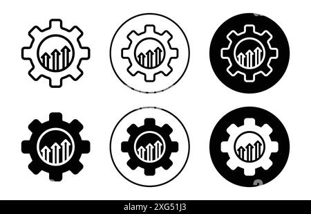 Sammlung von Symbol-Vektor-Logosätzen für die Web-App-benutzeroberfläche Stock Vektor