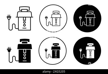 Sammlung von Garbage Disposure Symbol Vector Logo Set für Web App ui Stock Vektor