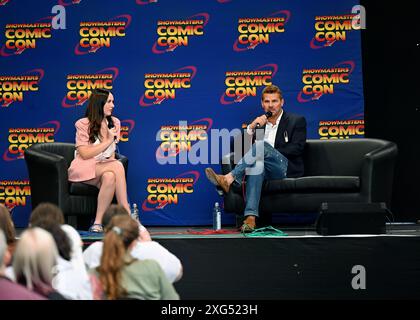 LONDON, GROSSBRITANNIEN. Juli 2024. David Boreanaz bei der Film- und TV-Star-Talks auf der London Film and Comic Con bei Olympia London, Großbritannien. Quelle: Siehe Li/Picture Capital/Alamy Live News Stockfoto