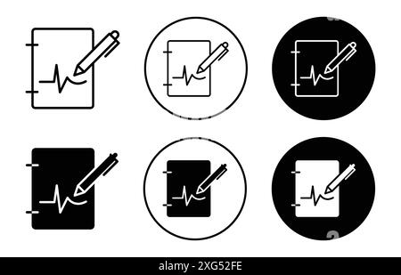 Sammlung von Signature-Symbol-Vektor-Logo für Web-App-ui Stock Vektor