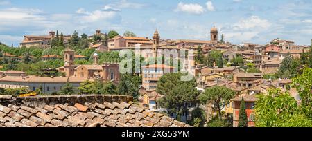 Perugia - der Blick nach Norden - Westen Teil der Altstadt. Stockfoto