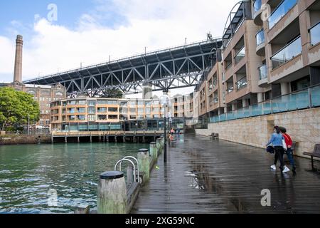 Luxury Park Hyatt Hotel in The Rocks im Stadtzentrum von Sydney, ein 5-Sterne-Hotel mit Hafenblick, New South Wales, Australien Stockfoto