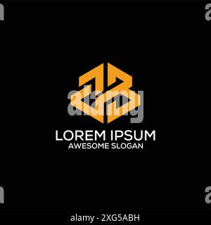 Erste Farbe des jb-Logos Stock Vektor