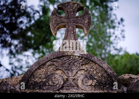 Städtischer Friedhof Andratx, Mallorca, Balearen, Spanien Stockfoto