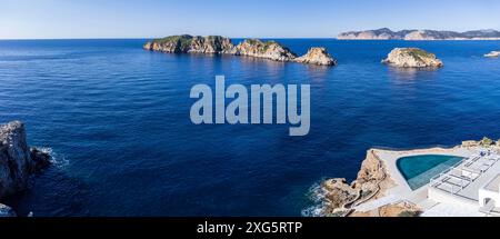 Malgrats Islands Marine Reserve, Calvia, Mallorca, Balearen, Spanien Stockfoto