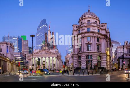 Royal Exchange, gegründet im 16.. Jahrhundert durch den Kaufmann Sir Thomas Gresham, die Stadt, London, England, Großbritannien Stockfoto