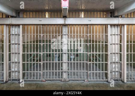 Gefängniszelle in Alcatraz (San Francisco, Kalifornien, USA) Stockfoto