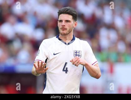 Düsseldorf, Deutschland. Juli 2024. Declan Rice aus England während des Viertelfinales der UEFA-Europameisterschaften in der Düsseldorfer Arena. Der Bildnachweis sollte lauten: Paul Terry/Sportimage Credit: Sportimage Ltd/Alamy Live News Stockfoto