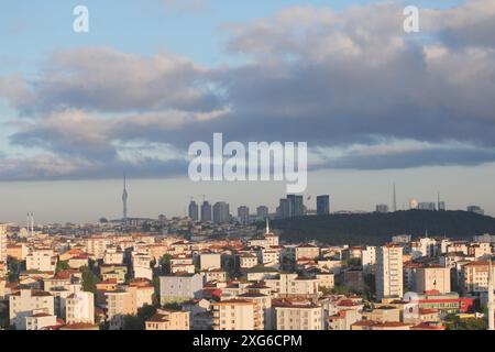 türkei istanbul 17. juni 2023. Kucuk Camlica TV Radio Tower in Istanbul Stockfoto