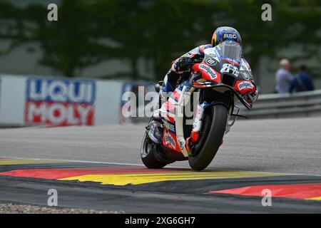 Hohenstein Ernstthal, Deutschland. Juli 2024. Qualifikation für den MotoGP Liqui Moly Motorrad Grand Prix Deutschland auf dem Sachsenring Circuit. Juli 2024 im Bild: Miguel Oliveira Clasificacion del Gran Premio Liqui Moly Motorrad de MotoGP de Alemania en el Circuito de Sachsenring, 06 de Julio de 2024 POOL/MotoGP.com/Cordon Pressebilder sind nur für redaktionelle Zwecke bestimmt. Obligatorischer Vermerk: © MotoGP.com Credit: CORDON PRESS/Alamy Live News Stockfoto