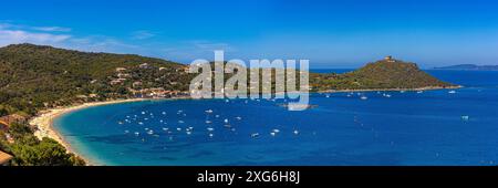FRANKREICH. CORSE-DU-SUD (2A) GOLFE DU VALINCO, ANSE DE CAMPOMORO Stockfoto