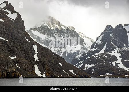 Drygalski Fjord, Südgeorgien, Sonntag, 26. November 2023. Foto: David Rowland / One-Image.com Stockfoto