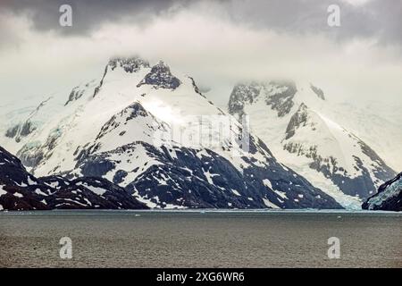 Drygalski Fjord, Südgeorgien, Sonntag, 26. November 2023. Foto: David Rowland / One-Image.com Stockfoto