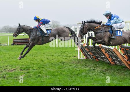 Wincanton Races, Sechstes Rennen, 8. Januar 2022 Stockfoto