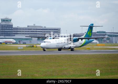 Aer Lingus ATR72-600 am internationalen Flughafen Manchester Stockfoto