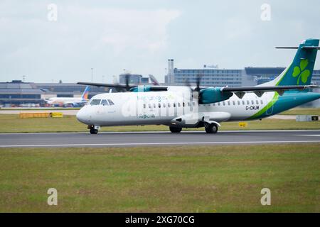 Aer Lingus ATR72-600 am internationalen Flughafen Manchester Stockfoto