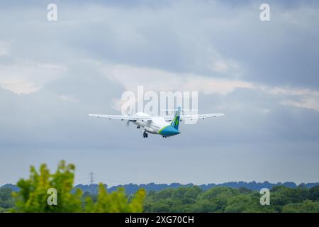 Aer Lingus ATR72-600 am internationalen Flughafen Manchester Stockfoto