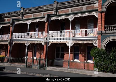 Justizbehörde der Gemeinschaft für Korrekturen in Cameron Street, Launceston, Tasmanien, Australien. Es ist in viktorianischer Architektur mit aufwendigen W Stockfoto