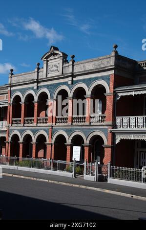 Justizbehörde der Gemeinschaft für Korrekturen in Cameron Street, Launceston, Tasmanien, Australien. Es ist in viktorianischer Architektur mit aufwendigen W Stockfoto