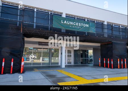 Einer der beiden Hauptflughäfen in Tasmanien, Australien, ist der Launceston Regional Airport, kurz südlich von Launceston. Der andere ist Hobart in der S Stockfoto