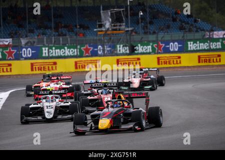 07 TRAMNITZ Tim (ger), MP Motorsport, Dallara F3 2019, Action während der 7. Runde der FIA Formel 3 Meisterschaft 2024 vom 5. Bis 7. Juli 2024 auf dem Silverstone Circuit in Silverstone, Großbritannien - Foto Eric Alonso / DPPI Stockfoto