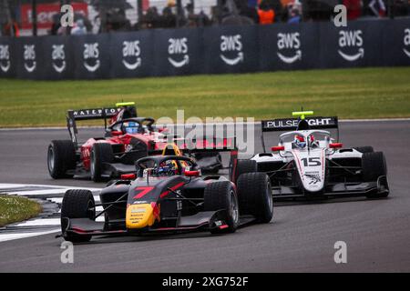 07 TRAMNITZ Tim (ger), MP Motorsport, Dallara F3 2019, Action während der 7. Runde der FIA Formel 3 Meisterschaft 2024 vom 5. Bis 7. Juli 2024 auf dem Silverstone Circuit in Silverstone, Großbritannien - Foto Eric Alonso / DPPI Stockfoto