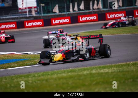 07 TRAMNITZ Tim (ger), MP Motorsport, Dallara F3 2019, Action während der 7. Runde der FIA Formel 3 Meisterschaft 2024 vom 5. Bis 7. Juli 2024 auf dem Silverstone Circuit in Silverstone, Großbritannien - Foto Eric Alonso / DPPI Stockfoto