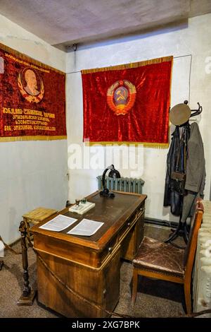 Gori, Georgien - 3. Juli 2024: Das Joseph Stalin Museum, das dem Leben von Joseph Stalin gewidmet ist, befindet sich in Gori, Georgien. Stockfoto