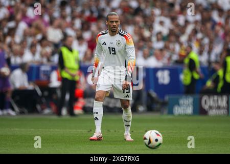 Stuttgart, Deutschland. 5. Juli 2024. Leroy Sane von Deutschland im Einsatz beim Viertelfinale der UEFA EURO 2024 zwischen Spanien und Deutschland. Quelle: Nicolò Campo/Alamy Live News Stockfoto