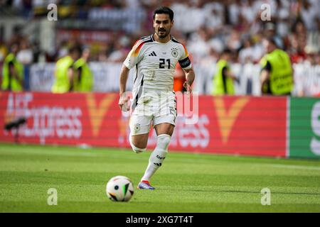 Stuttgart, Deutschland. 5. Juli 2024. Ilkay Gundogan (Deutschland) in Aktion beim Viertelfinale der UEFA EURO 2024 zwischen Spanien und Deutschland. Quelle: Nicolò Campo/Alamy Live News Stockfoto