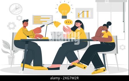 Illustration des Teamkonzepts Stock Vektor