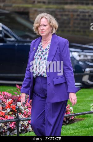 Baroness Angela Smith / Baroness Smith of Basildon – Lord Privy Seal und Anführerin des House of Lords – in der Downing Street Stockfoto