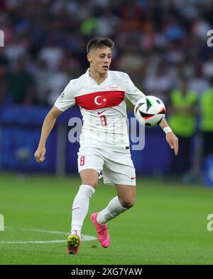 BERLIN, DEUTSCHLAND - 06. JULI: Arda GŸler aus Turkiye beim Viertelfinale der UEFA EURO 2024 zwischen den Niederlanden und TŸrkiye im Olympiastadion am 06. Juli 2024 in Berlin. © diebilderwelt / Alamy Stock Stockfoto