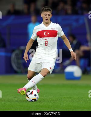 BERLIN, DEUTSCHLAND - 06. JULI: Arda GŸler aus Turkiye beim Viertelfinale der UEFA EURO 2024 zwischen den Niederlanden und TŸrkiye im Olympiastadion am 06. Juli 2024 in Berlin. © diebilderwelt / Alamy Stock Stockfoto