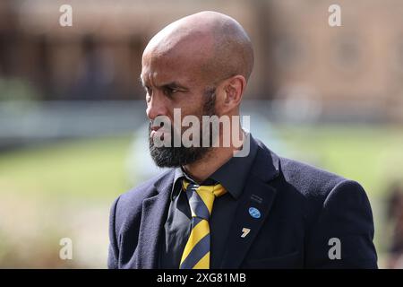 Jamie Jones-Buchanan verlässt nach Rob CBE Burrow Beerdigung im Pontefract Crematorium, Pontefract, Vereinigtes Königreich, 7. Juli 2024 (Foto: Mark Cosgrove/News Images) Stockfoto