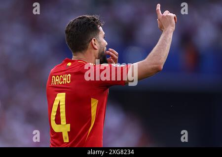 Nacho Fernandez aus Spanien ist während des Viertelfinalspiels der UEFA Euro 2024 zwischen Spanien und Deutschland aktiv. Stockfoto