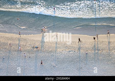 Aus der Vogelperspektive von My khe Beach. Die Landschaft von da Nang, neuer Ferienort in mittelvietnam Stockfoto