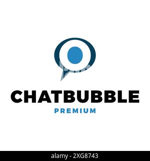 Initial Letter O Chat Blasensymbol Vektor Logo Vorlage Illustration Design Stock Vektor