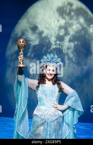 Jodie Prenger (The Lady of the Lake) in Monty Pythons SPAMALOT UK National Tour von 06/2010 Buch & Text: Eric Idle Musik: John du Prez & Eric Idle Design: Hugh Durrant Beleuchtung: Nick Richings Regisseur: Christopher Luscombe Stockfoto