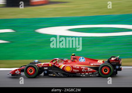 Silverstone (Towcester), Großbritannien, 07. Juli 2024, Carlos Sainz beim britischen Grand Prix Credit: Christopher Neve/Alamy Live News Stockfoto